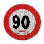 FREGIO ADESIVO LIMITE DI VELOCITA' 90 KM OMOLOGATO LOGO EMBLEMA SCRITTA STEMMA BADGE
