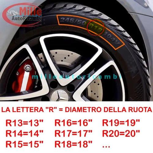 COPPA RUOTA ADATTA PER FIAT 500 L DAL 2012 DIAMETRO 16" SENZA LOGO