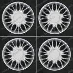 SET 4 COPPE RUOTA ADATTE PER LANCIA YPSILON 2015>R15" COPRICERCHI S/LOGO BORCHIA