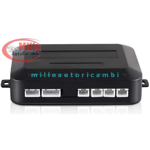 KIT 4 SENSORI DI PARCHEGGIO CABLATO PER AUTO-FURGONE BEEP SONORO DI COLORE NERO