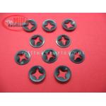 PIASTRINA GRAFFETTA ACCIAIO TONDA FORO 4 MM