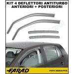 ACCESSORIO KIT 4 DEFLETTORI ANTITURBO ANT+POST FIAT PALIO 5 PORTE 1997>
