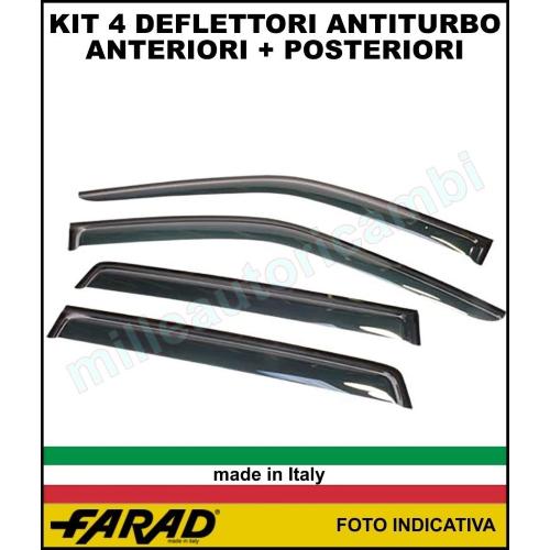 ACCESSORIO KIT 4 DEFLETTORI ANTITURBO ANT+POST DACIA DUSTER 5 PORTE 2018>2023