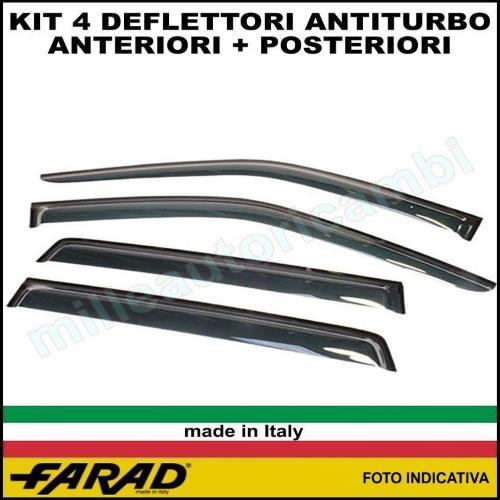 KIT 4 DEFLETTORI ARIA ANTITURBO ANT+POST NISSAN JUKE 5 PORTE 2020>