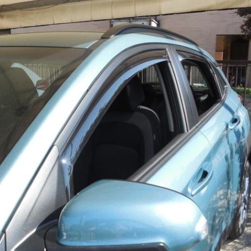 KIT 4 DEFLETTORI ARIA ANTITURBO ANT+POST HYUNDAI KONA 5 PORTE 2017>