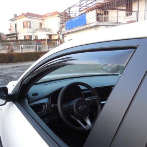 KIT 4 DEFLETTORI ARIA ANTITURBO ANT+POST KIA STONIC 5 PORTE 2017>