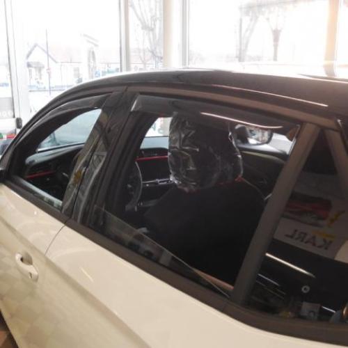 KIT 4 DEFLETTORI ARIA ANTITURBO ANT+POST OPEL CORSA F 5 PORTE 2019>