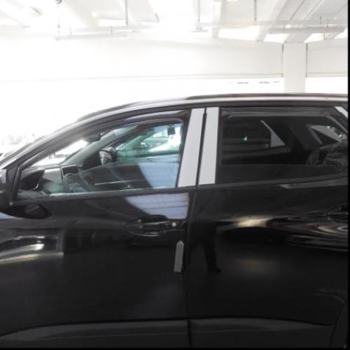 KIT 4 DEFLETTORI ARIA ANTITURBO ANT+POST PEUGEOT 3008 5 PORTE 2016>