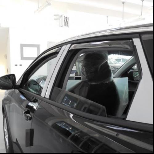 KIT 4 DEFLETTORI ARIA ANTITURBO ANT+POST PEUGEOT 3008 5 PORTE 2016>