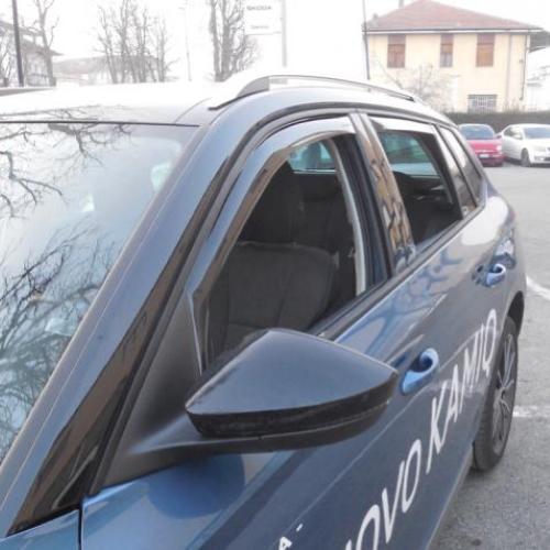 KIT 4 DEFLETTORI ARIA ANTITURBO ANT+POST SKODA KAMIQ 2019>