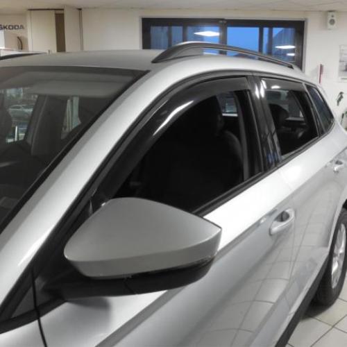 KIT 4 DEFLETTORI ARIA ANTITURBO ANT+POST SKODA KAROQ 5 PORTE 2018>