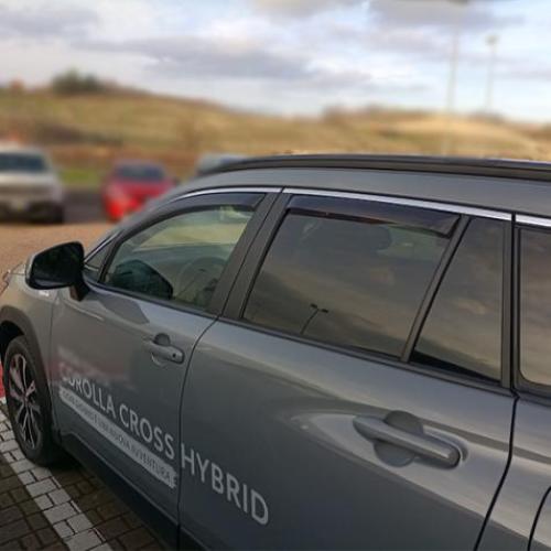 KIT 4 DEFLETTORI ARIA ANTITURBO ANT+POST TOYOTA COROLLA CROSS 2022>