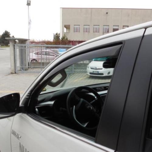 KIT 4 DEFLETTORI ARIA ANTITURBO ANT+POST TOYOTA HILUX 4 PORTE 2016>