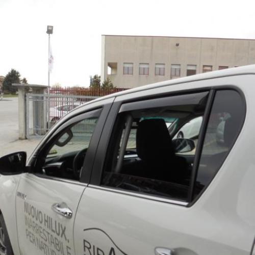 KIT 4 DEFLETTORI ARIA ANTITURBO ANT+POST TOYOTA HILUX 4 PORTE 2016>