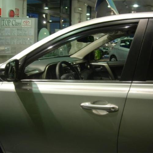 KIT 4 DEFLETTORI ARIA ANTITURBO ANT+POST TOYOTA RAV4 5 PORTE 2013>2019