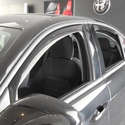 KIT 4 DEFLETTORI ARIA ANTITURBO ANT+POST ALFA ROMEO GIULIA 4 PORTE 2016>