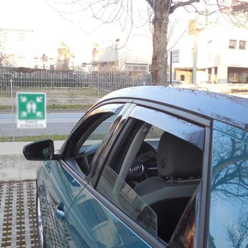 KIT 4 DEFLETTORI ARIA ANTITURBO ANT+POST AUDI A1 SPORTBACK 2019>