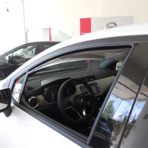 KIT 4 DEFLETTORI ARIA ANTITURBO ANT+POST NISSAN MICRA 5 PORTE 2017>