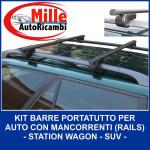 BARRE PORTATUTTO LINEA TOTUS DUE S.W. 2160+2850 MISURA 112 CM CAM