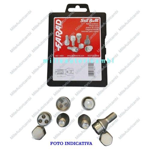 SET 4 BULLONI ANTIFURTO STILL BULL FARAD PER RUOTE MODELLO DC4 (ELIMINAZIONE)