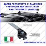 BARRE PORTATUTTO FREELINE ALLUMINIO+KIT PER FIAT TIPO SW 2016> RAILS BASSI GV