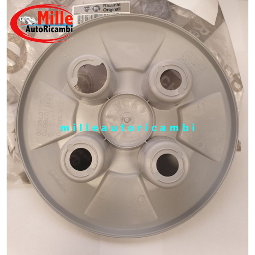 COPPA RUOTA COPRIMOZZO LOGO FIAT FIORINO/QUBO DAL 2008 ORIGINALE FIAT G1