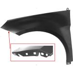 PARAFANGO ANTERIORE SX MERCEDES CLASSE B W245 06/05>/01/09>