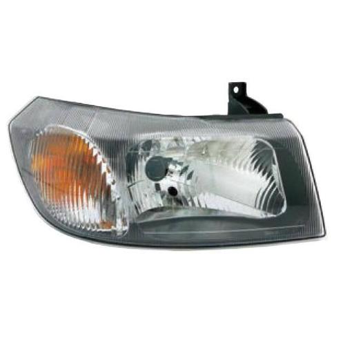 FARO FANALE PROIETTORE SX H4 PRED REG EL PER FORD TRANSIT 2003> PARABOLA NERA