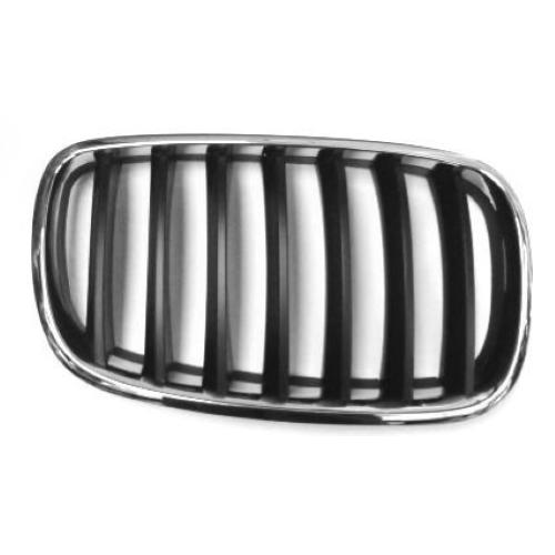 GRIGLIA MASCHERINA ANT/DX CROM-NERA PER BMW X5 E70 01/07> X6 E71 01/08>