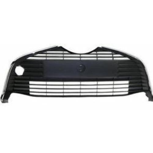 GRIGLIA PARAURTI ANTERIORE C/LE NERA C/CORNICE CROMATA TOYOTA YARIS 07/14>