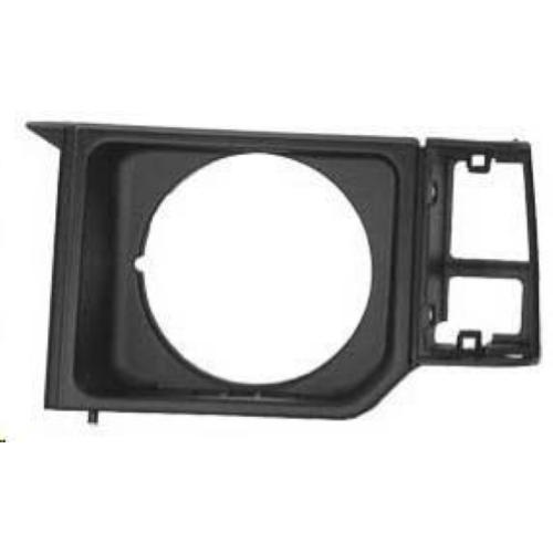 MODANATURA CORNICE FARO SX NERO MITSUBISHI PAJERO 01/83>03/91