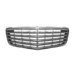 GRIGLIA MASCHERINA CROMATA-ARGENTO PER MERCEDES CLASSE E W211 05/06>04/09