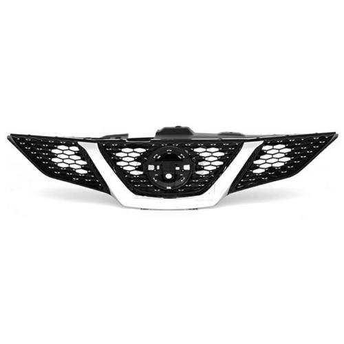 GRIGLIA MASCHERINA CROMATA-NERA PER NISSAN QASHQAI 01/14> C/TELEC