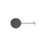TAPPO PARAURTI COPRIGANCIO TRAINO ANT PER CITROEN C3 10/05>10/09 VERNICIABILE