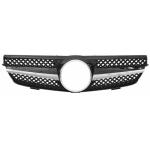 GRIGLIA MASCHERINA CROMATA-NERA C/FREGIO PER MERCEDES CLK W209 03/03>