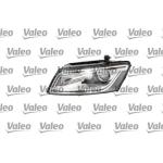 FARO FANALE PROIETTORE SX BIXENON D3S-H7 FBL DRL A LED C/MOTOR ELETT AUDI Q5 09/12> VALEO