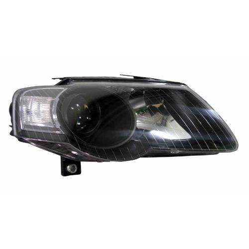 FARO FANALE PROIETTORE SX 2H7 C/MOTOR ELETT PER VOLKSWAGEN PASSAT 2005>2010 PARABOLA NERA MODELLO HELLA