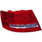 FANALE FANALINO POSTERIORE SINISTRO BIANCO ROSSO SENZA PORTALAMPADA PER AUDI A6 DAL 2004 AL 2008