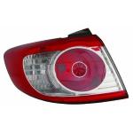 FANALE FANALINO POSTERIORE SINISTRO BIANCO ROSSO SENZA PORTALAMPADA PER HYUNDAI SANTA FE' DAL 2010