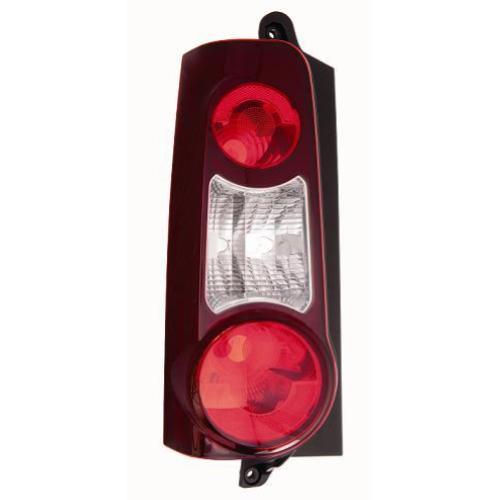 FANALE FANALINO POSTERIORE DESTRO CORPO NERO SENZA PORTA LAMPADA PER CITROEN BERLINGO - PEUGEOT PARTNER DAL 2008 2 PORTE