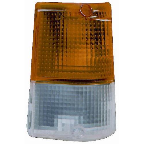 FANALE FANALINO ANTERIORE SINISTRO PER MITSUBISHI PAJERO DAL 1983 AL 1991 BIANCO ARANCIO