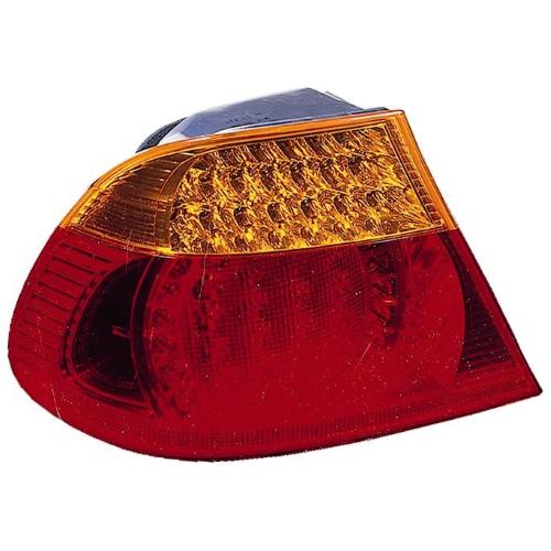 FANALE FANALINO POSTERIORE SINISTRO ESTERNO A LED ARANCIO-ROSSO PER BMW SERIE 3 E46 COUPE DAL 2003 AL 2006