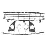 MODANATURE KIT GRIGLIE PARAURTI ANT INF C/MODAN CROM RENAULT SCENIC 11/06>02/09 (6PZ)