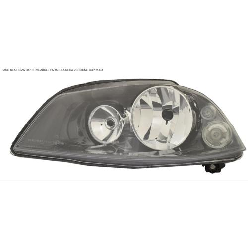 FARO FANALE PROIETTORE DX H7+H3 PRED REG ELET NO OSCUR PER SEAT IBIZA-CORDOBA DAL 2007