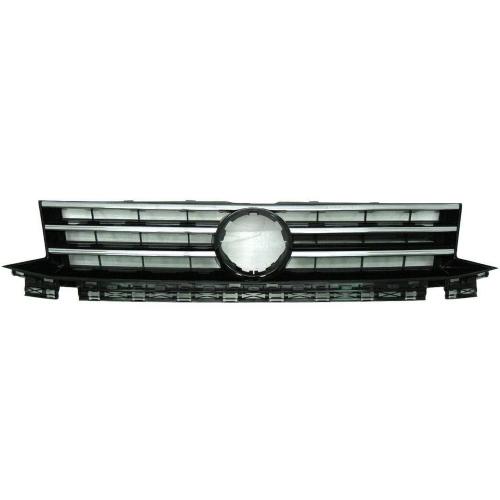 GRIGLIA MASCHERINA NERA LUCIDA C/5 MODAN CROM PER VOLKSWAGEN CADDY 01/15>