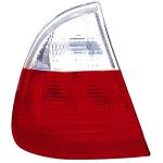 FANALE FANALINO POSTERIORE SINISTRO ESTERNO BIANCO ROSSO SENZA PORTALAMPADA PER BMW SERIE 3 E46 DAL 1998 AL 2005 STATION WAGON