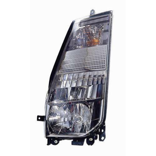 FARO FANALE PROIETTORE DX H4 PRED REG EL IND DIREZ BIANCO PER NISSAN CABSTAR 2009>