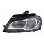 FARO FANALE PROIETTORE SX XENON D3S C/MOTOR ELETT PER AUDI A3 2008> PARABOLA NERA