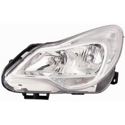 FARO FANALE PROIETTORE DX H7-H1 C/MOT EL PER OPEL CORSA D 2011> PARABOLA CROMATA