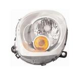 FARO FANALE PROIETTORE SX H4 C/MOTOR EL IND DIREZ ARANCIO PER MINI COUNTRYPER MAN 2010>